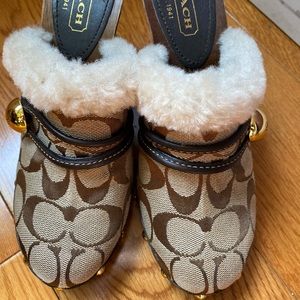 Coach slip in shoes heels